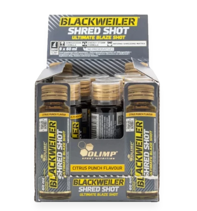 Blackweiler Shred Shot, Citrus Punch - 9 x 60 ml.