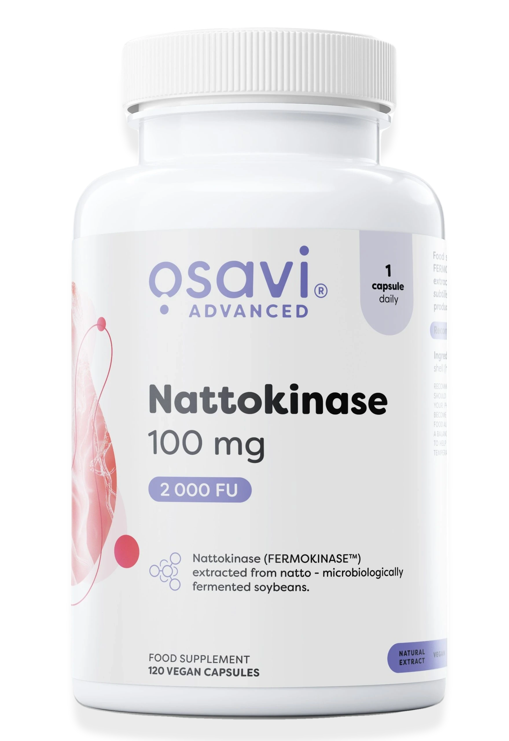Nattokinase, 100mg - 120 vegan caps