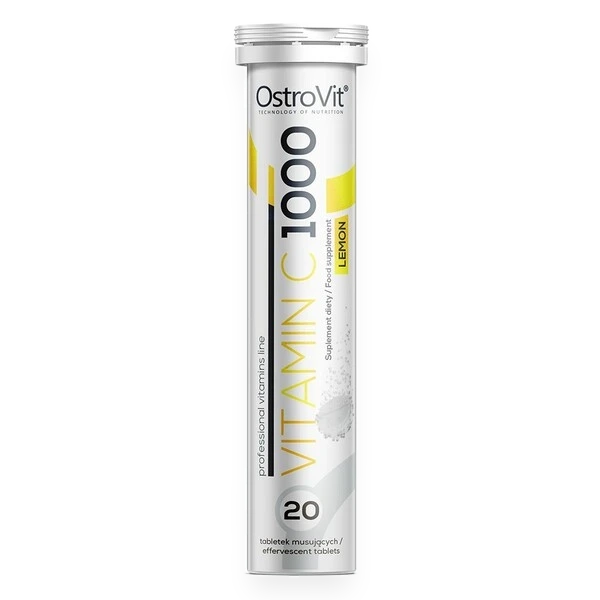 Vitamin C 1000, Lemon - 20 effervescent tabs