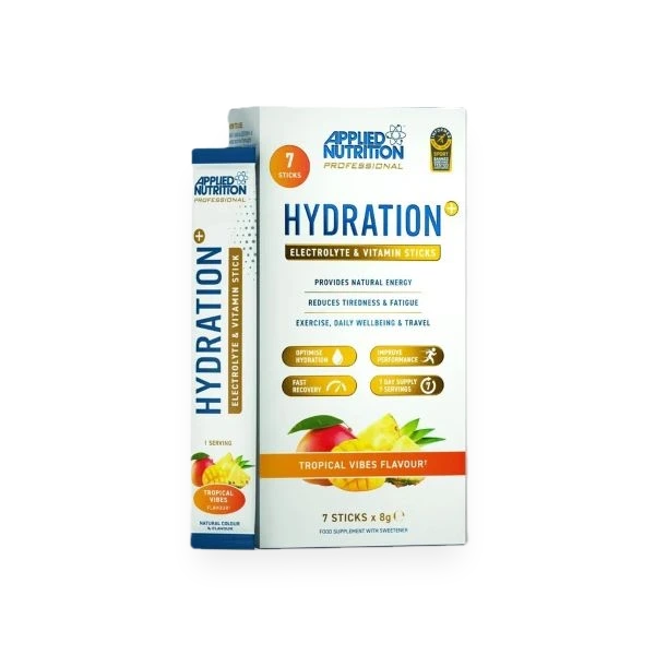 Hydration + Electrolyte & Vitamin Powder Stick Packs, Tropical Vibes - 7 x 8g