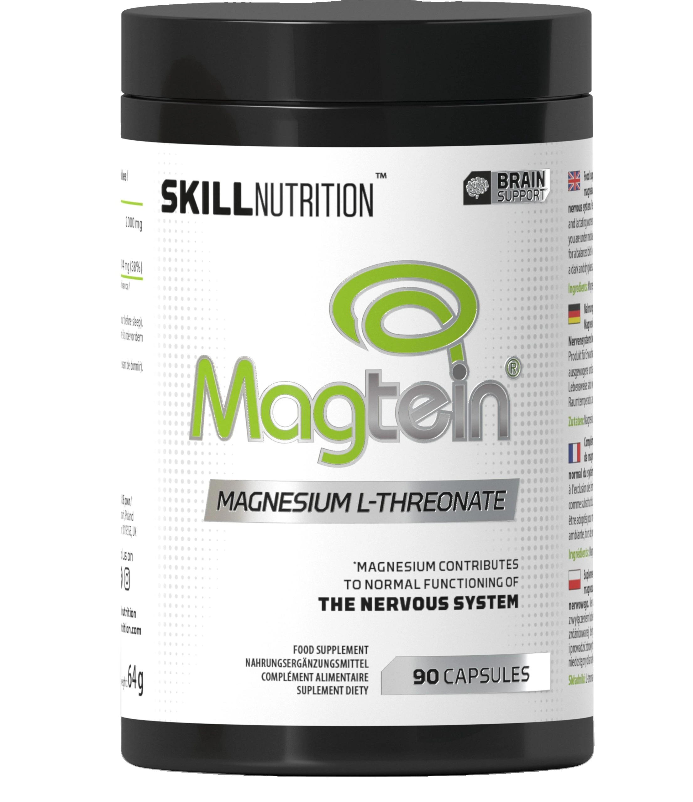Magtein, Magnesium L-Threonate - 90 caps