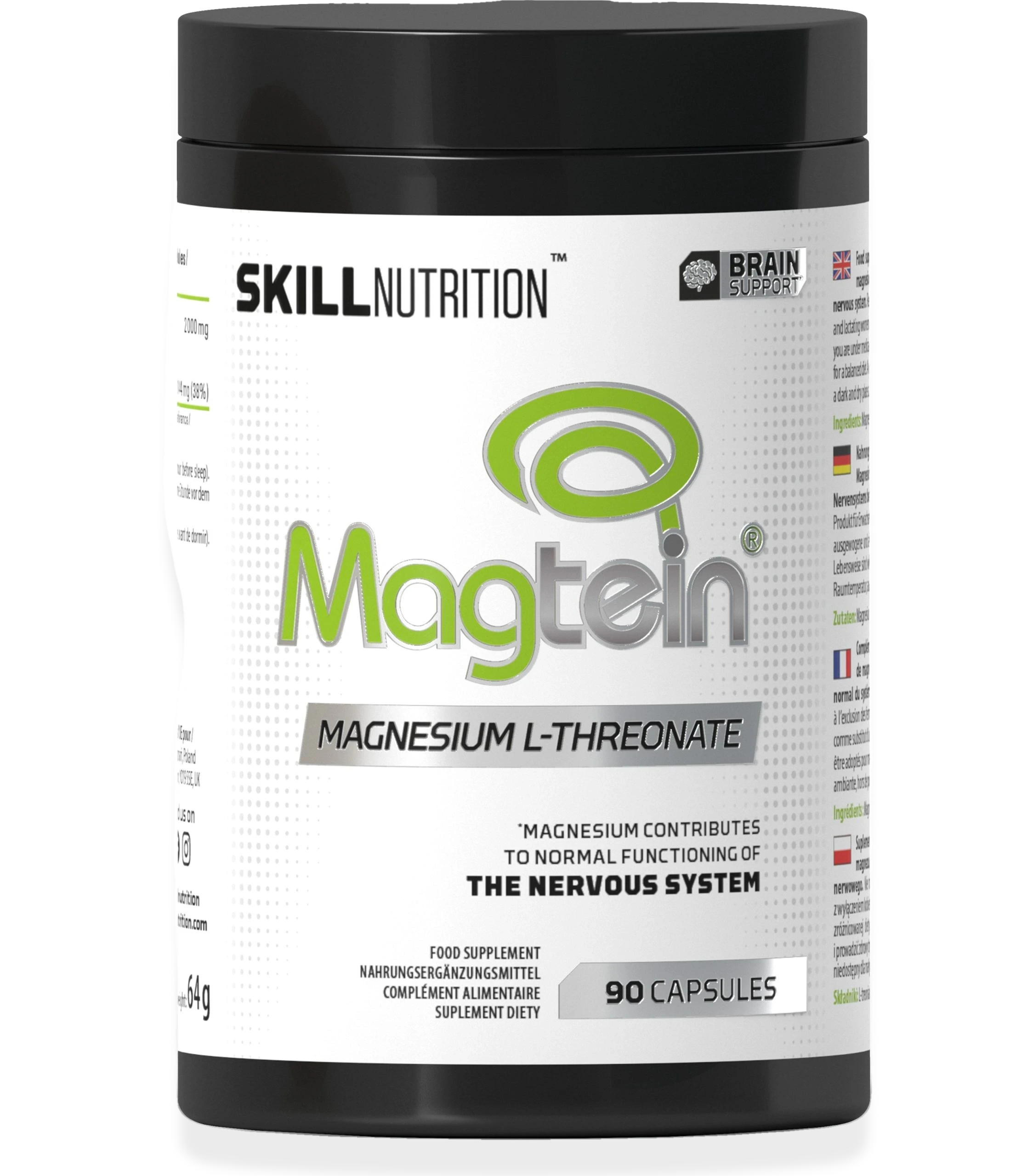 Magtein, Magnesium L-Threonate - 90 caps