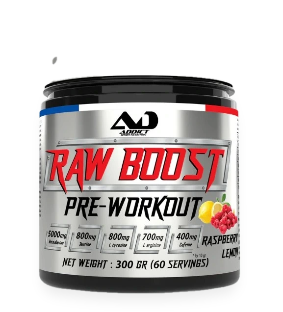 Raw Boost Pre-Workout, Raspberry Lemon - 300 grams