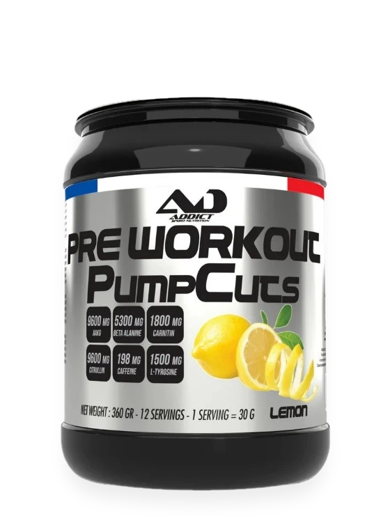 Pre Workout Pump Cuts, Lemon - 360 grams
