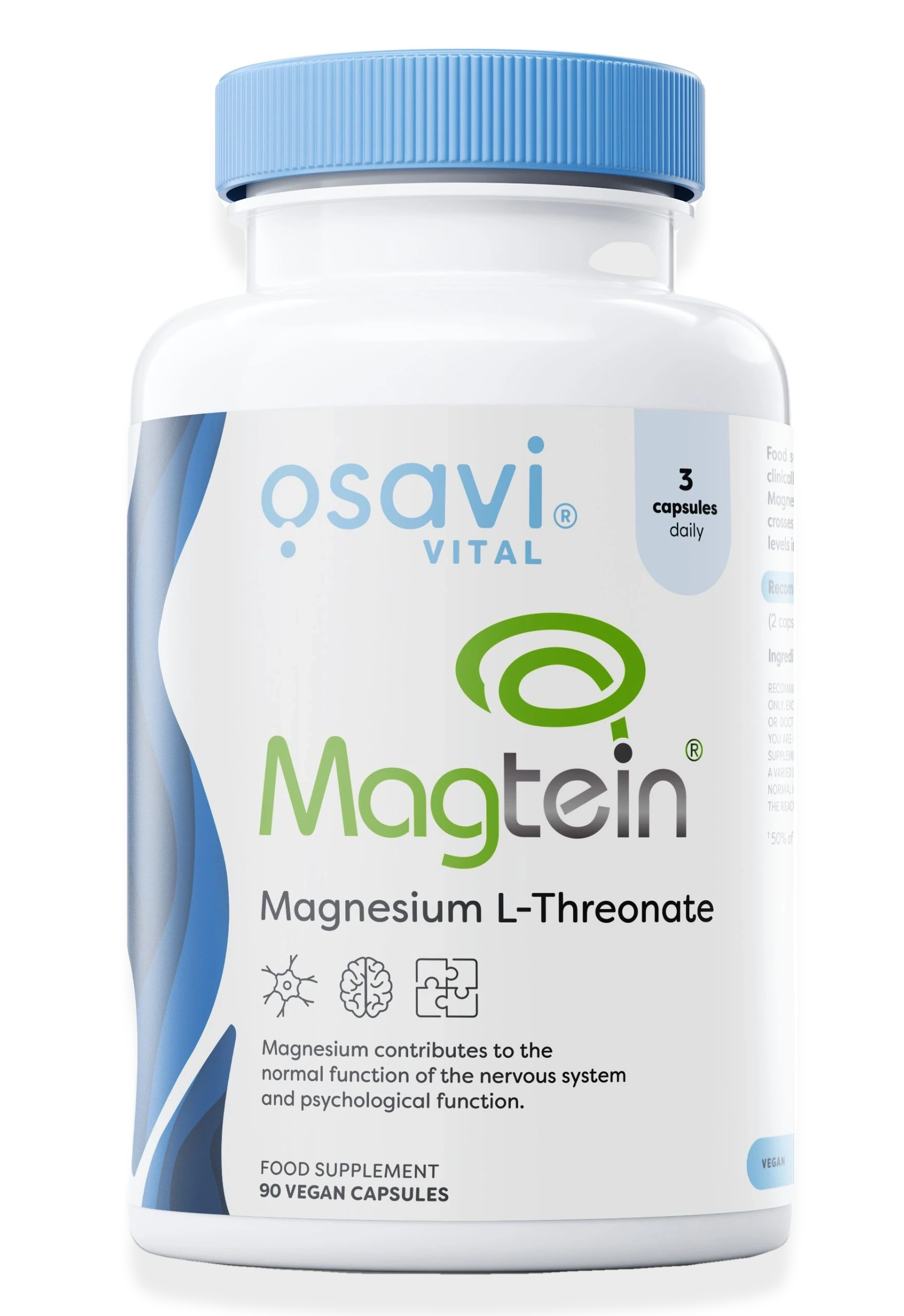 Magtein Magnesium L-threonate - 90 vegan caps
