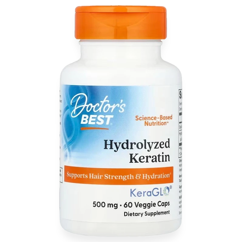 Hydrolyzed Keratin, 500mg - 60 vcaps