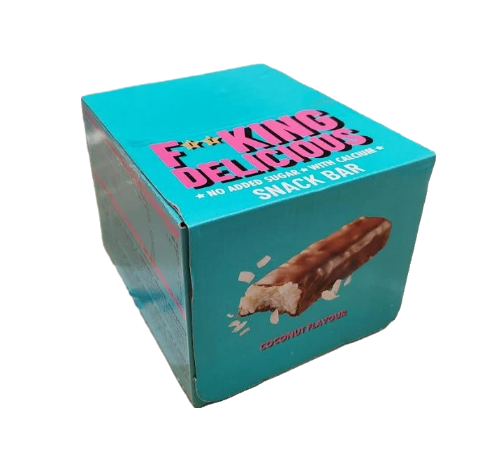 Fitking Delicious Snack Bar, Coconut - 24 x 40g