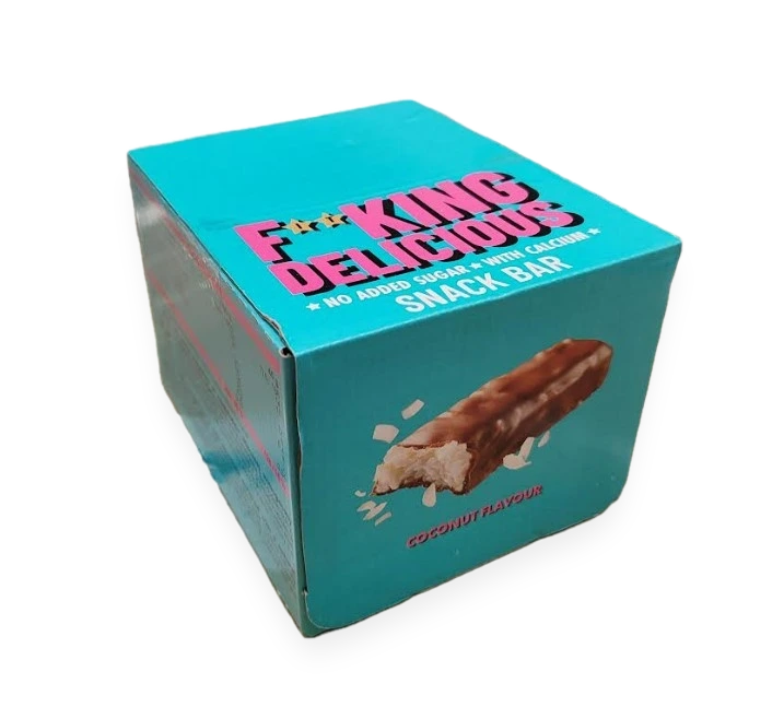 Fitking Delicious Snack Bar, Coconut - 24 x 40g