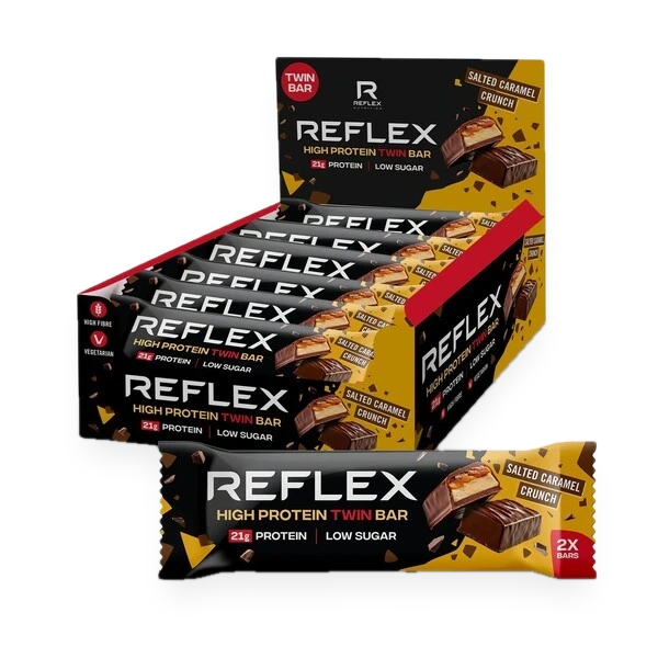 High Protein Twin Bar, Salted Caramel Crunch - 12 x 60g