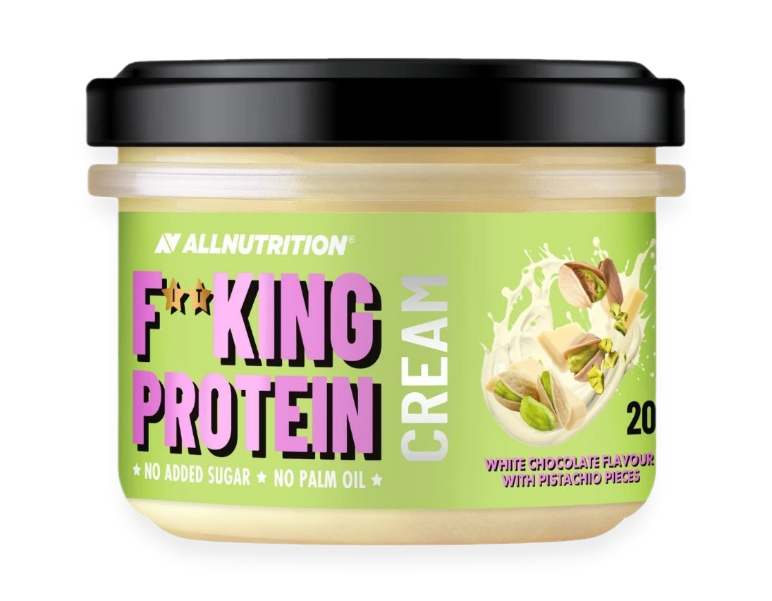 Fitking Protein Cream, White Chocolate with Pistachio Pieces - 200 grams