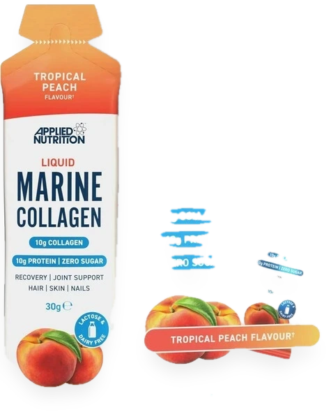 Liquid Marine Collagen, Tropical Peach - 10 x 30g