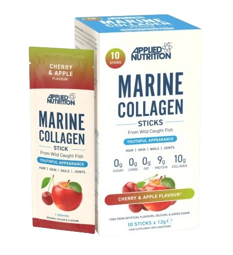 Marine Collagen Sticks, Cherry & Apple - 10 x 12g
