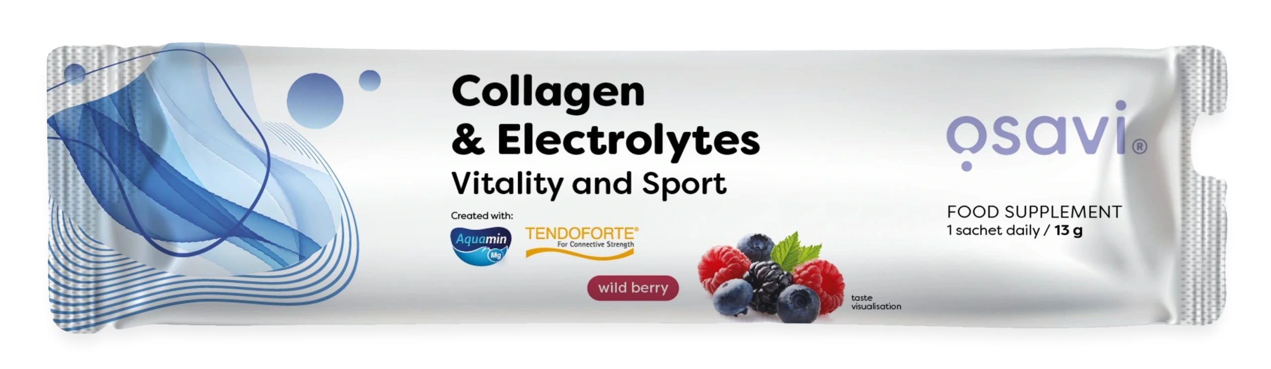 Collagen Electrolytes Vitality and Sport, Wild Berry - 13 grams (1 serving)