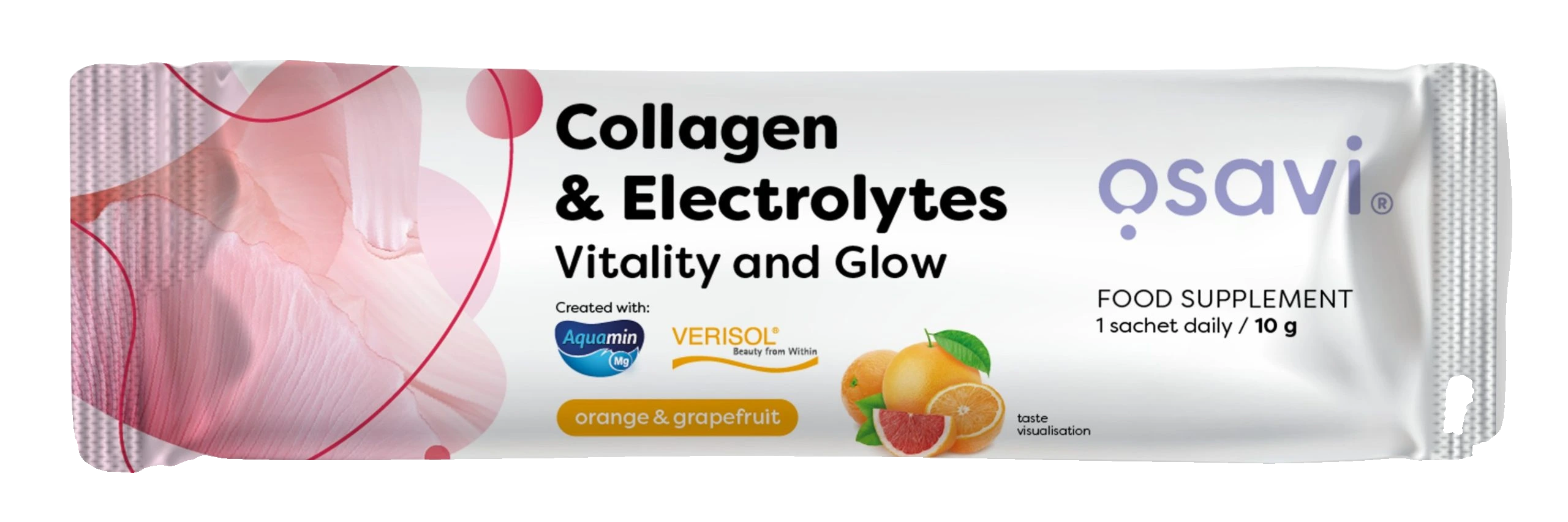 Collagen Electrolytes Vitality and Glow, Orange & Grapefruit - 10 grams (1 serving)