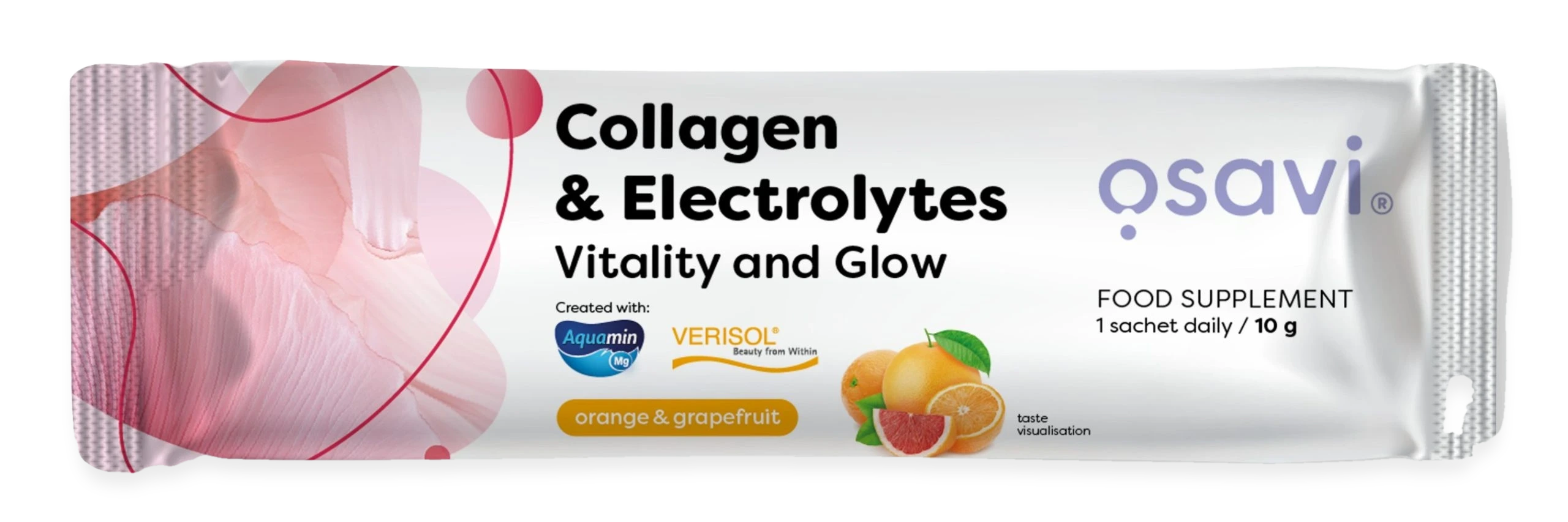 Collagen Electrolytes Vitality and Glow, Orange & Grapefruit - 10 grams (1 serving)